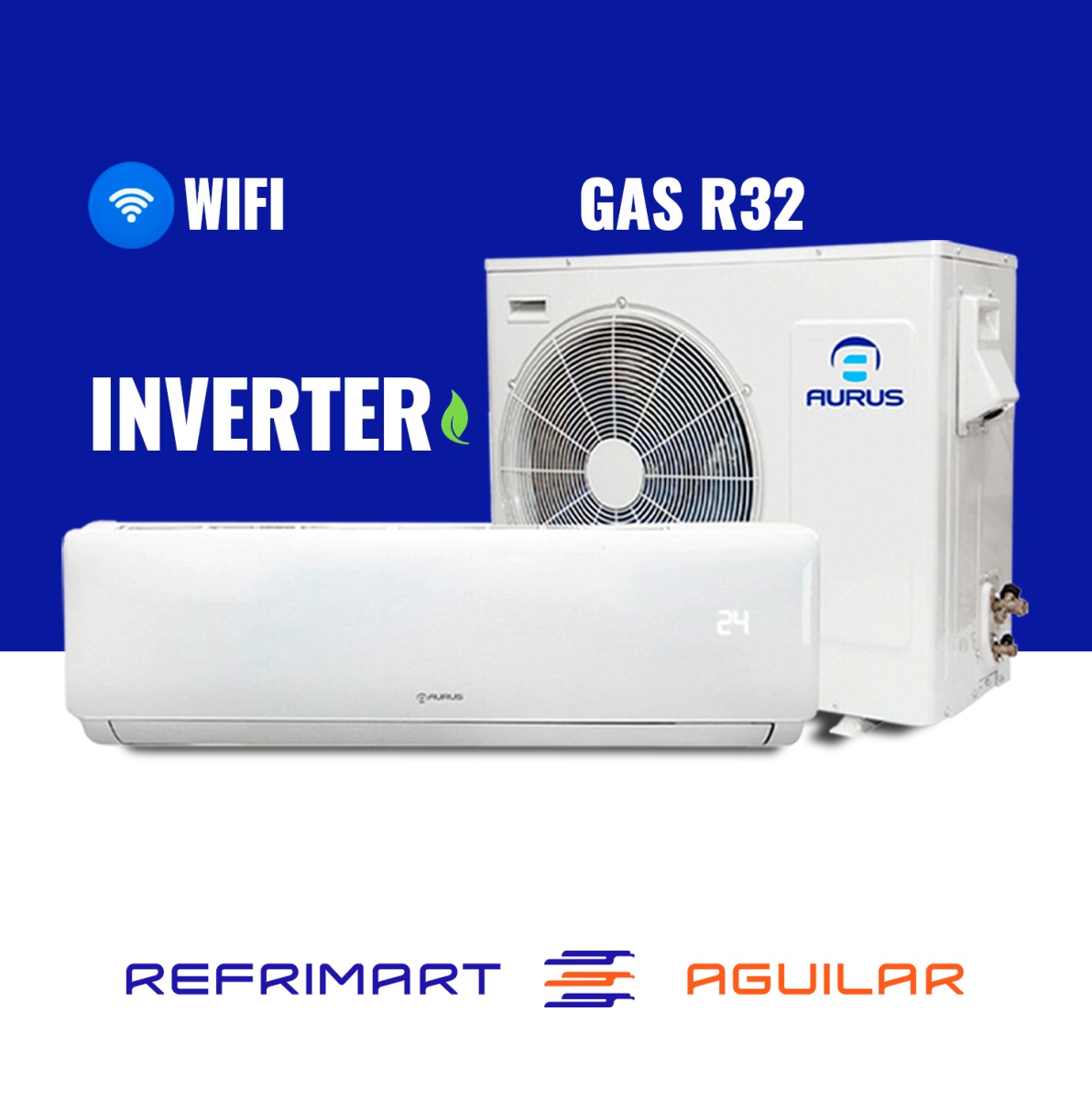 MINISPLITS - INVERTER AURUS de 12,000 btus-220v